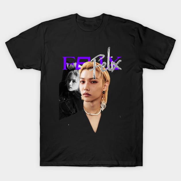 Felix - Stray Kids T-Shirt by kkotstore